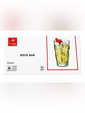 Bormioli Rocco RBR4301 Rock Bar Cooler (Pack of 6)